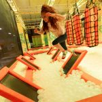 Navigating the attractions of a kids park