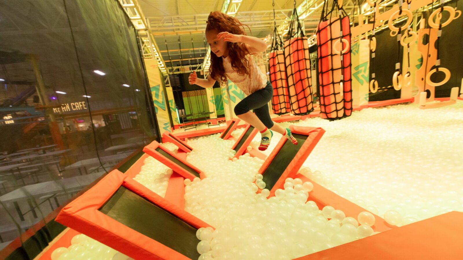 Navigating the attractions of a kids park